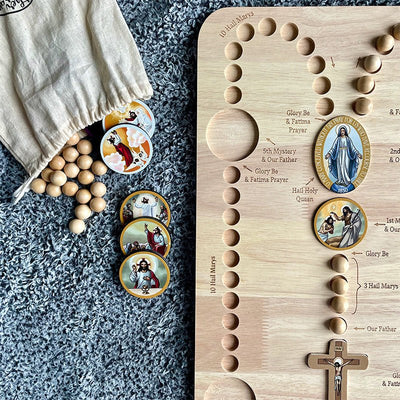 Wooden Beads Board Craft Pendant