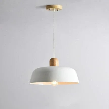 Nordic Wood Pendant Light - Modern Round Hanging Lamp for Kitchen Dining - Home Decoration Plus