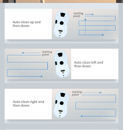 Window Cleaner Robot, Smart Window Cleaner With Automatic Water Spray, Remote Control Robot Window Washer For Windows Tiles Glass Door