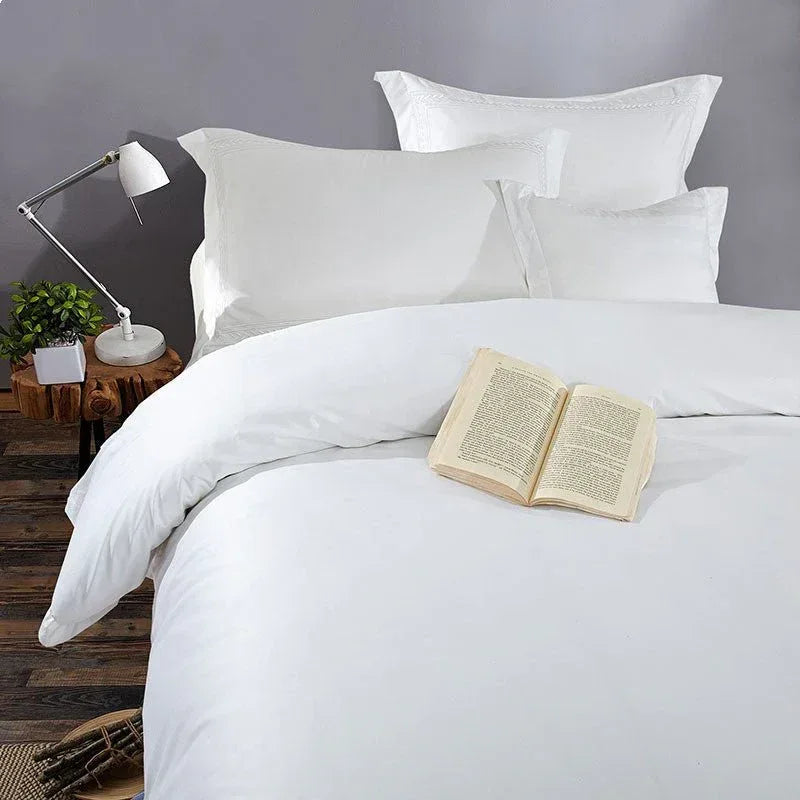 Cotton Satin Bedding Set - Luxury Soft Bed Sheets for Bedroom - Home Decoration Plus