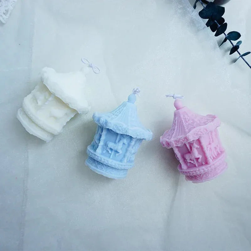 Carousel Candle Mold - Silicone Mold for DIY Candle Making - Home Decoration Plus