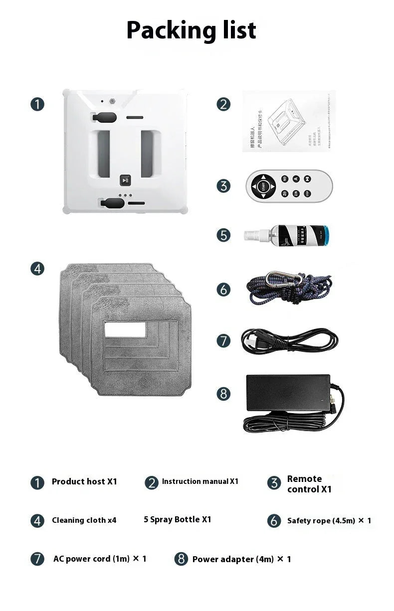 Premium Robot Window Cleaner - Intelligent Auto Glass Cleaning System - Home Decoration Plus