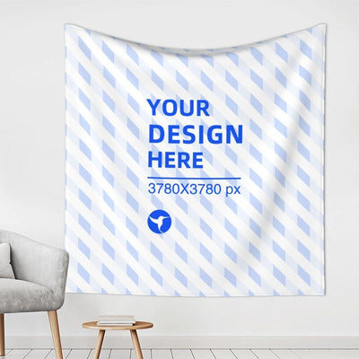 59x59in Soft Texture Square Wall Decor Tapestry