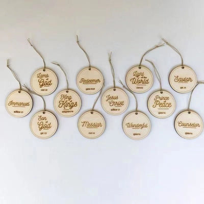 Name Ornament Wooden Craft Pendant