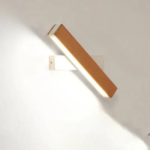 Wooden LED Wall Lamp - Modern Adjustable Sconce for Living Room Bedroom - Home Decoration Plus