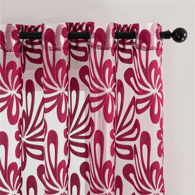 European Style Jacquard Gauze Curtains For Villa Living Room