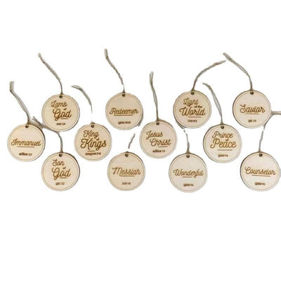 Name Ornament Wooden Craft Pendant
