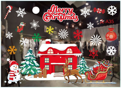 Window dressing without trace window stickers