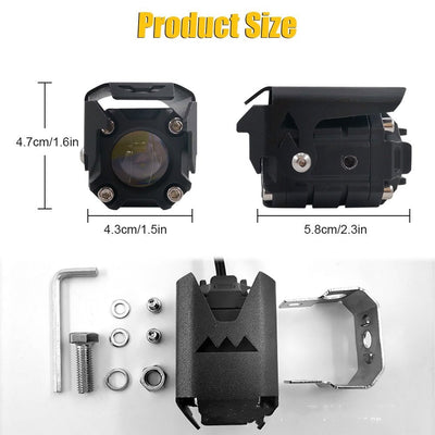 Led Lights Dual Light External Electric Motorcycle Spotlights