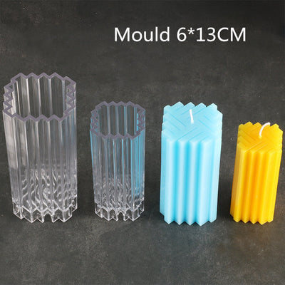 Candle Mold Creative Candle Mold Square Weave Pattern Candle Mold Color Candle Mold