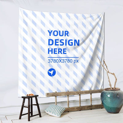 59x59in Soft Texture Square Wall Decor Tapestry