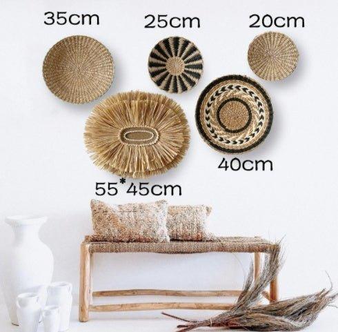 Moroccan Wall Decor Plate - Handcrafted Bohemian Metal Wall Art - Home Decoration Plus