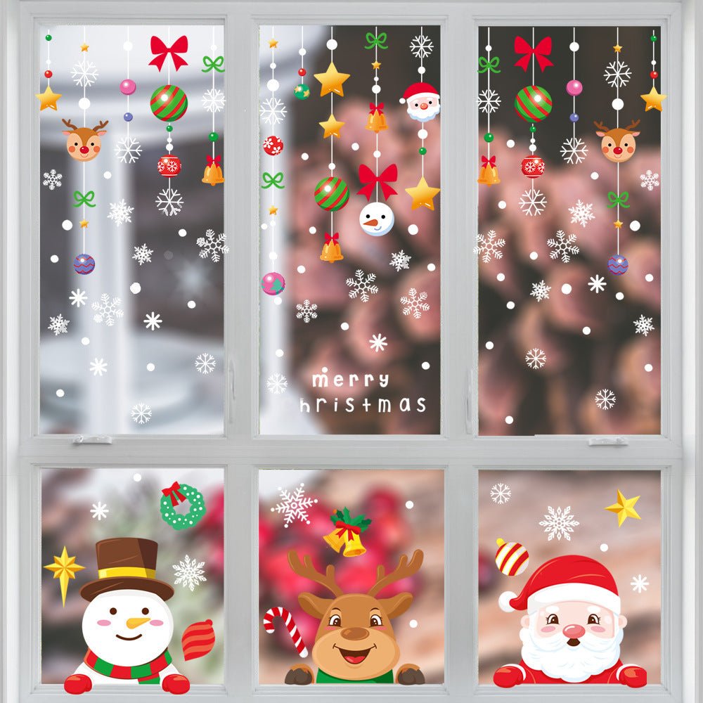 Christmas New Window Sticker Show Window Decoration