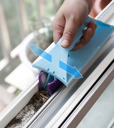 Collapsible Cleaner Brush Window Crevice Glass