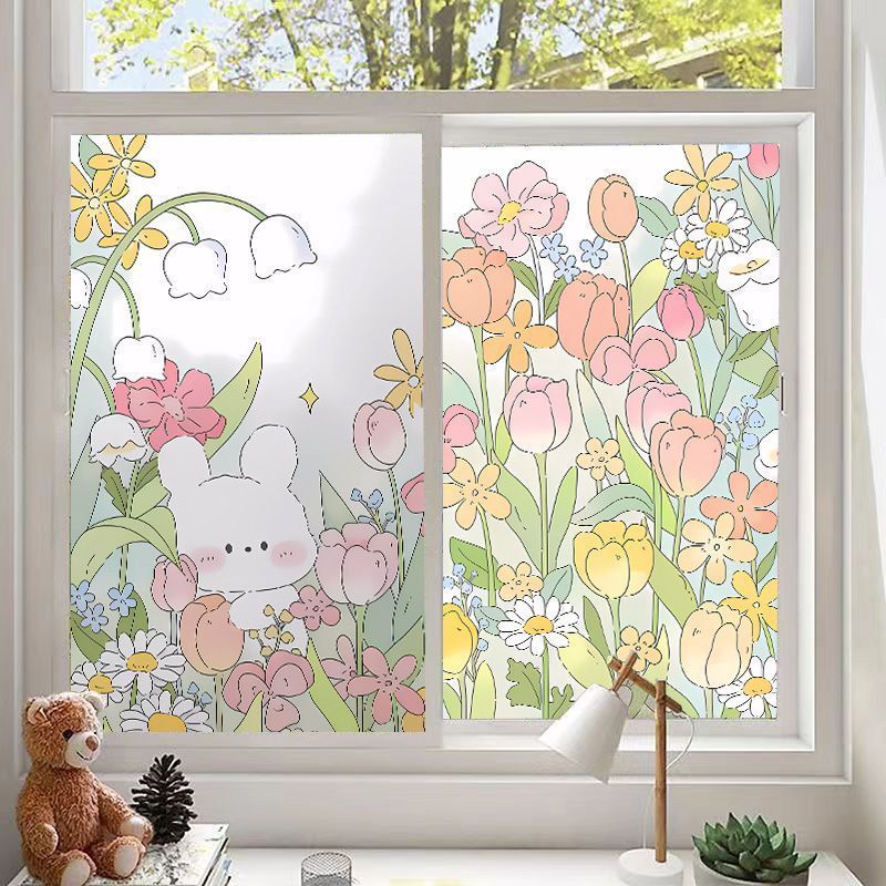 Static Bathroom Bathroom Transparent Opaque Privacy Kitchen Window Frosted Glass Sticker