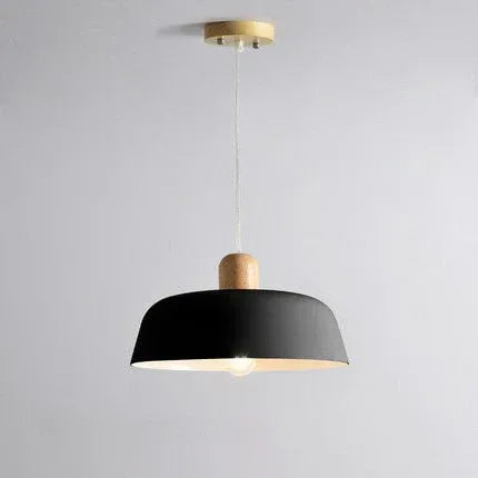 Nordic Wood Pendant Light - Modern Round Hanging Lamp for Kitchen Dining - Home Decoration Plus