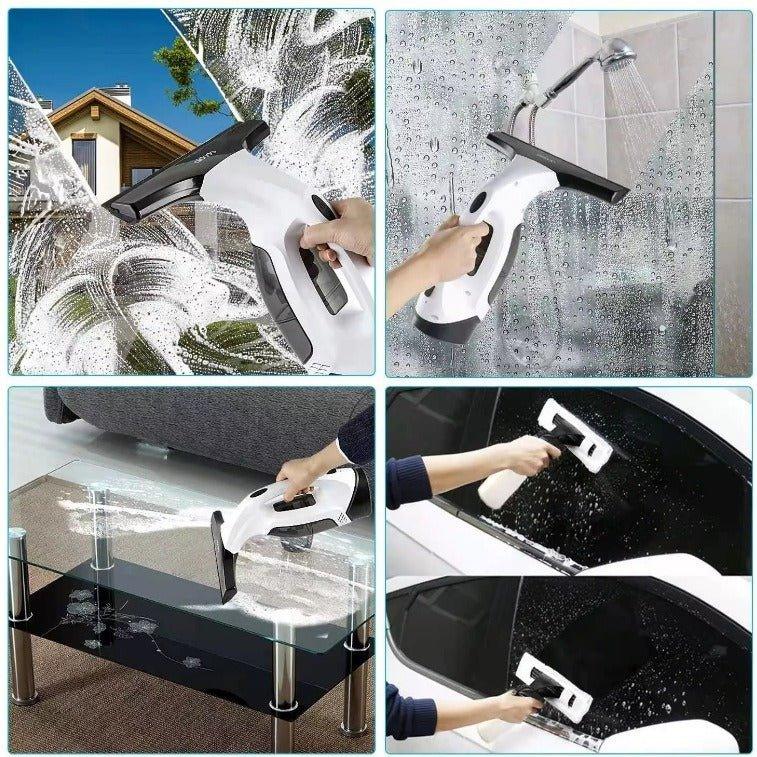 Cordless Window Vacuum Cleaner - 20W Rechargeable Electric Glass Wiper - Home Decoration Plus