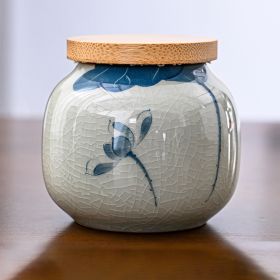 Hand Drawn Ge Kiln Tea Jar (Option: 11 Models)
