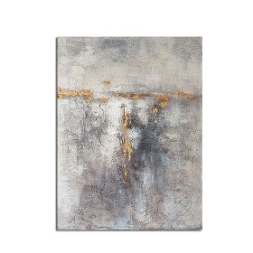 Ha's Art Top Selling Handmade Abstract Oil Painting Wall Art Modern Minimalist White Picture Canvas Home Decor For Living Room Bedroom No Frame (size: 50X70cm)